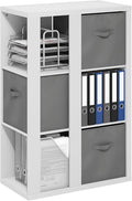 Furinno Viola Book Shelf, 3-Tier Bookshelf, Cube Storage Organizer Bookcase with Open Shelf, with Storage Bins, 13.6 x 29.3 x