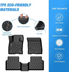 Nilight TPE Floor Mats for Ford Maverick (Gasoline Models Only) 2022 2023 2024 2025 2026 All Weather Custom Fit Heavy Duty Floor Liners
