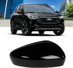 Compatible with Ford Escape SE/SEL Right Passenger Side Mirror Cap Cover 2020 2021 2022 2023 2024, Glossy Black Side Door Rearview Mirror Cover Replacement Without Turn Signal Light