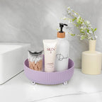 Anyoifax Makeup Perfume Organizer Tray 360 Degree Rotating Lazy Susan Skincare Lotion Organizer Spinning Cosmetics Storage fo