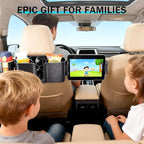 Boost 3 in 1 Car Backseat Organizer, Back Seat Storage with Cup Holder, Tissue Box, Tablet & Phone Holder Hooks, Travel Accessories for Kids Trips, Family Rides & Daily, Essential Accessory