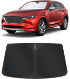 TINGLU Sun Shade for Mazda CX5 CX-5 2017-2025 2026 Accessories Windshield Sun Shade Window Shade UV Rays Protection Sun Visor Cover with Steering Wheel Sunshade Storage Bag