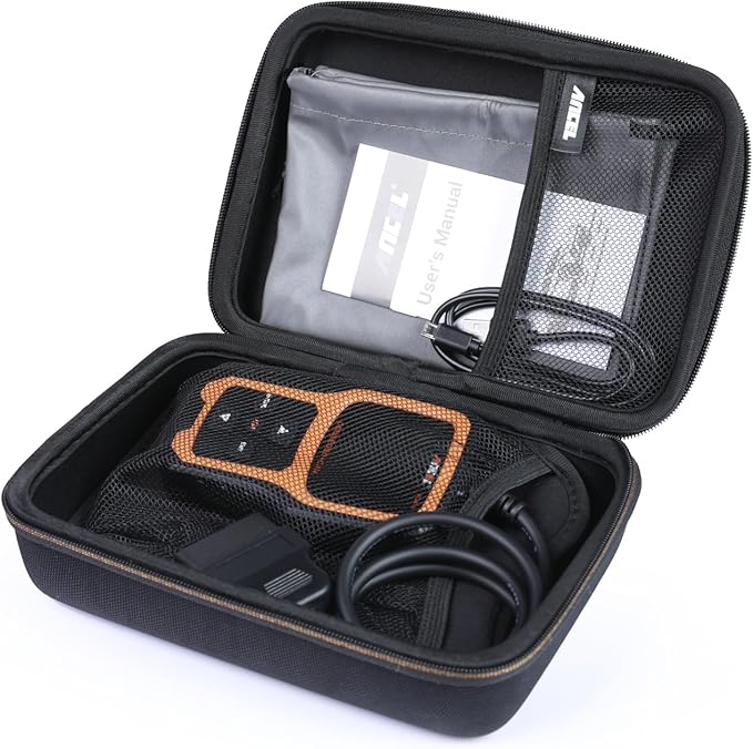 ANCEL Large Protective Case for OBD2 Scanner and Code Reader, Diagnostic Scan Tool Battery Tester, Storage Box (L)