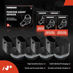 A-Premium 4-PC Reverse Backup Parking Assist Sensor Compatible with Select BMW Models - X5, 528i, 528i xDrive, 535d, 535i, 535i GT xDrive, 550i GT, 640i Gran Coupe, 650i, 740Ld xDrive, 750i, X3, X6