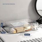 Stackable Clear Plastic Organizer Drawer | Organize Eyeshadow Palettes, Cosmetics, and Beauty Supplies on a Vanity