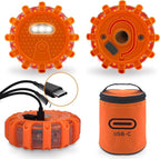 USB-C Rechargeable LED Road Flares Emergency Lights-Large Capacity (Lithium Battery) 3 in 1 Cable Roadside Warning Car Safety