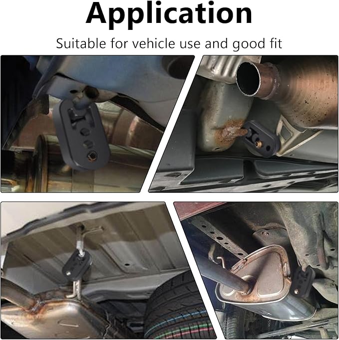 Exhaust Rubber Hanger, rubber muffler hangers. Rubber Insulator Bushing Mount, rubber exhaust mounts with 4 Holes 0.47 Inch, 
