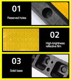 Parking Stopper for Garage, Garage Parking Aid, Parking Aid Rubber Curb Wheel Stopper, for Various Garages and Parking Lots