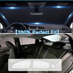 KMF 8pcs Thicken Sun Shades for Chevy Malibu 2016-2025 Accessories,Chevrolet Full Car Window Covers Sunshade for Windshield Side Rear, UV Block and Blackout Privacy for Car Camping Outdoor
