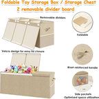 Extra Large Toy Box Chest with Lid, Kids Toy Storage Organizer for Boys Girls, Big Toy Bin Basket Extra Large Toy Storage Box