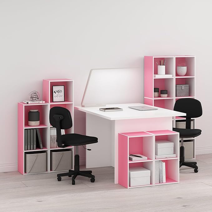 Furinno PASIR Book Shelf, 2-Tier Modern Bookshelf, Open Shelves Bookcase 9 x 12 x 21, Easy Assembly, for Living Room, Bedroom