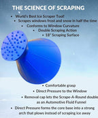 SCRAPER CONE®️ The Original Ice Scraper Made in The USA 10 Colors to Choose from Select Colors to Match Your Favorite Team Snow Removal Magical Frost Removal Funnel Shaped (Orange)