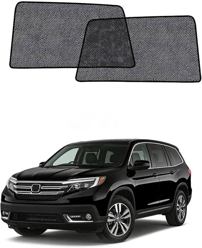Car Window Shades for Honda Pilot(2016-2022), 2-Pack Rear Window Sun Shades for Baby – Breathable Mesh, UV & Heat Blocker, Privacy Protection for Camping, Travel, Sleep & Nursing