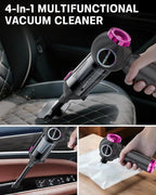 Handheld Car Vacuum Portable Cordless 25000Pa High Power Small Mini Hand Vacuum Rechargeable 4-in-1 Wireless Handheld Vac for