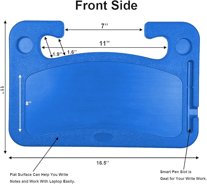 Steering Wheel Tray,Car Table Food Trays for Eating,Laptop Mount,Cars Desk for Driver,Fit Most Auto Vehicle Steering Wheels (Blue, Medium)