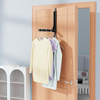 4 Pack Over The Door Hanger Folding Clothes Drying Rack, Folding Hanging Coat Rack for Indoor Laundry Room Compact Small Spac