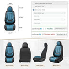 Coverado Seat Covers, Car Seat Covers Front Seats, Car Seat Cover, Car Seat Protector Waterproof, Car Seat Cushion Nappa Leat