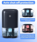 Dehumidifier, 35 OZ Small Dehumidifiers for Bedroom for Home, Quiet with Auto Shut Off, Dehumidifiers for Bedroom (280 sq.