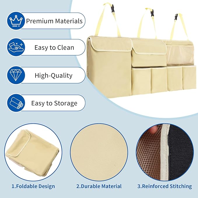 Car Trunk Organizer Backseat Hanging Organizer with Storage Pockets for Subaru Crosstrek, Forester, Outback, Ascent