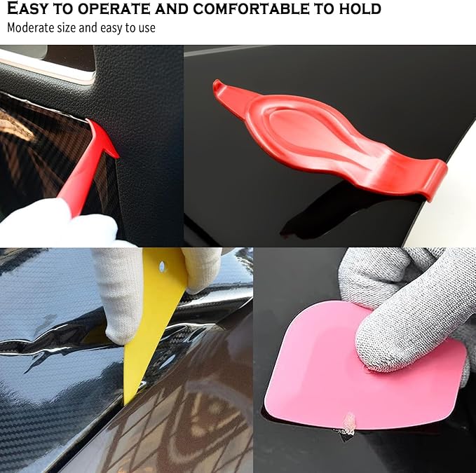 JIURUN 36 PCS Car Window Tint Kit, Vinyl Wrap Tool Window Tint Squeegee Tools Vehicle Glass Protective Film Installation Kit Automotive Window Film Tinting Kit