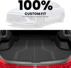 LASFIT Cargo Mat for Hyundai Sonata 2026 2025 2024 2023 2022 2021 2020 / Kia K5 2021-2026, All Weather TPE Custom Fit Car Trunk Mats Cargo Liners Accessoires, Black