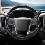 Steering Wheel Cover for Chevy Silverado 1500 2014-2018/2500 2500HD 3500 3500HD 2015-2019/ 4500HD 5500HD 6500HD 2019-2024/ Suburban Tahoe 2015-2020/ Colorado 2015-2022/ Traverse 2018-2023 Chevrolet