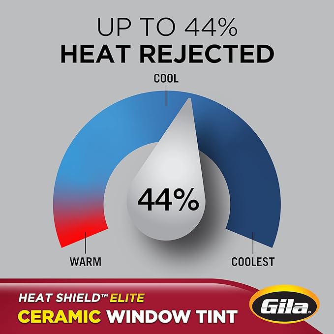 Gila® Heat Shield Elite™ 35% VLT Automotive Ceramic Window Tint DIY Advanced Heat Control Glare Control 2ft x 6.5ft (24in x 78in)