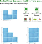 C&AHOME Cube Storage Organizer, 6-Cube Shelves Units, Closet Cabinet, DIY Plastic Modular Book Shelf, Ideal for Bedroom, Livi