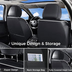 Huidasource Driver Seat Cover, Faux Leather Auto Front Seat Covers, Car Seat Covers Front Seats Universal Fit for Most Cars, 