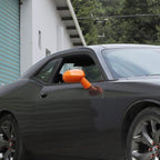 Voodonala for Challenger Rearview Mirror Cover Decoration Trim for 2009-2022 Dodge Challenger, ASB Orange, 10pcs