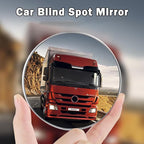2Pcs Large Stick-on Blind Spot Car Mirror, 3.75 Inch Non-Adjustable Big Round Convex Rear View Mirrors, HD Glass Blindspot Convex Rearview Mirror for Car, an, SUV and Trucks