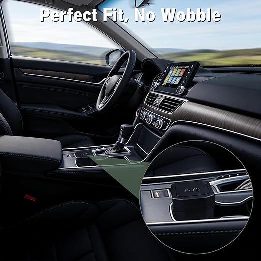 Car Trash Can with Lid - Mini Car Garbage Can Bin for Cup Holder - Black Small Leakproof Vehicle Trash Bin for Back Seat, Cute Automotive Accessories Organizers and Storage for Door SUV Truck
