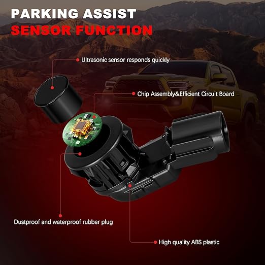Parking Assist Sensor Compatible with Toyota RAV4 2014-2018,Tunder 2014-2021,Tacoma 2015-2022,Replace#89341-0C010 89341-0C020
