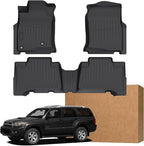 Floor Mats for Toyota 4Runner 2003 2004 2005 2006 2007 2008 2009,4th gen 4runner Floor Mats for 4Runner SR5 TRD Off-Road TRD Pro Limited, TPE Floor Liners Front & Rear Row(FIT for 5&7 Seats)