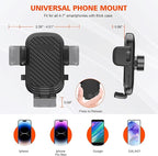 2 Pack Newlest 2 in 1 Phone Mount for Car Cup Holder with Adjustable Base, Phone Holders for Car Cupholder, No Shaking 360° F