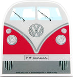 BRISA VW Collection - Volkswagen Polycarbonate Ice Scraper Windshield Scraper Snow Remover Winter Car Accessory in T1 Bus Campervan Design (Front/Red)
