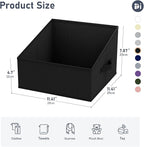 DIMJ Trapezoid Storage Bins for closet shelves, Closet Organzier Bins with Handle, Foldable Closet Storage Bins Basket, Close