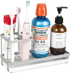 Toothbrush Holders for Bathrooms, Stainless Steel Tooth Brushing Holder Electric Toothbrush and Toothpaste Organizer Bathroom