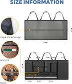 Backseat Hanging Organizer with Large Storage Bags | PU Leather, Large Capacity | Adjustable Straps, Waterproof & Collapsible |