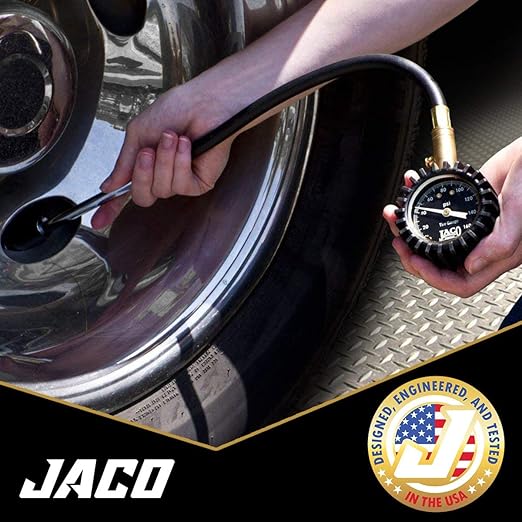 JACO EliteProPlus Tire Pressure Gauge with Dually Air Chuck - 160 PSI