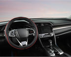 West Llama Microfiber Leather Car Steering Wheel Cover for Honda Accord Civic CR-V HR-V Pilot Fit Passport Odyssey,Sport Styl