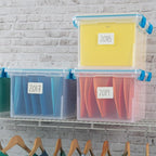 Sterilite 12-Pack Gasket Box, Weather-Resistant Storage Bins with Latching Lids, 32 Quart - Heavy-Duty Organizing Containers 