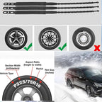 10 Pack Tire Chains, Universal Emergency Tire Chains, Adjustable Plastic Anti-skid Ties,Safety Chains for Most Cars, SUV Truc