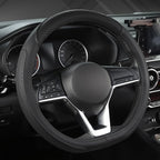 West Llama Customized Auto Car Steering Wheel Cover for Nissan,D Shaped Steering Wheel Cover for Rogue,Altima,Kicks (D-Shaped