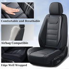 Coverado Car Seat Covers, Front Covers for Cars, Car Seat Cover Front Seats, Car Seat Protector Waterproof, Leather Car Seat 