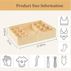 Drawer Organizer Clothes, Adjustable Dividers and Can Change the Size of the Dividers According , Can be Used in the Bedroom,