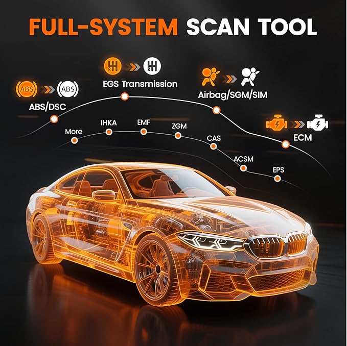 ANCEL BM700 PRO Fit for BMW Scanner - Battery Registration Tool, Code Reader for BMW/Mini/RR, Advanced OBD2 Scanner Auto V-I-N,