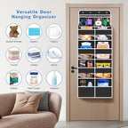 Univivi 5-Shelf Over Door Hanging Organizer Fabric Door Storage for Baby Nursery Nursery Closet Cabinet Wall Mount Hanging St