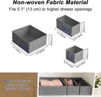 Garvee Drawer Organizer Clothes, Set of 18 Dresser Organizer Bins for Baby Clothes, Underwear, Bra & Sock, Foldable Fabric Cl