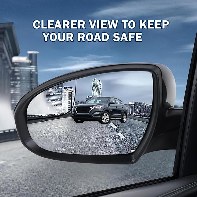 Left Driver Side Mirror Compatible With 2019 2020 2021 Hyundai Tucson With Manual folding Power glass Black Replace #87610D3990(3Pins)